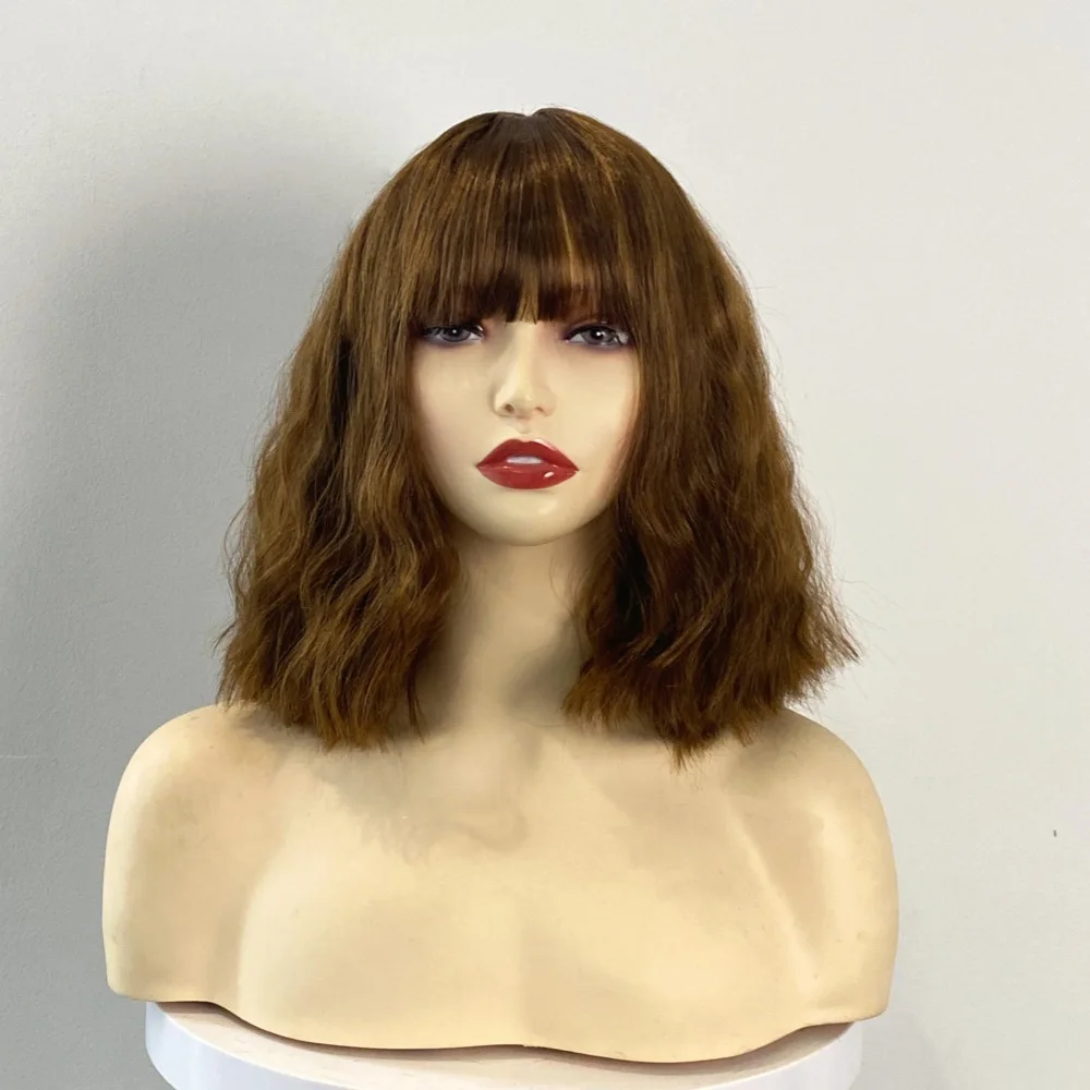 Water Ripple Full Head Wig, European And American Style Hairstyle, Suitable For Various Face Shapes, Slightly Curly Hair