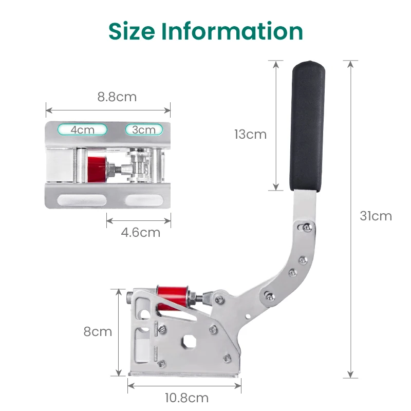 SIMSONN Usb Handbrake 200KG load Cell For Pc Simracing For Driving Simulator Compatible with Logitech G29/G27/G25 T300 T500 RS