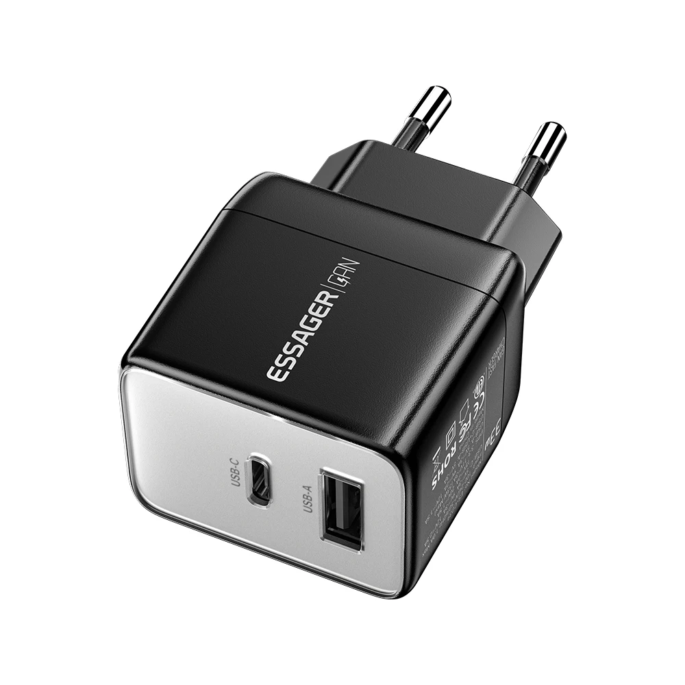 Essager 33W USB Type C GaN Charger For iPhone 16 15 14 Pro Max Xiaomi PD Fast Charging Charger For i