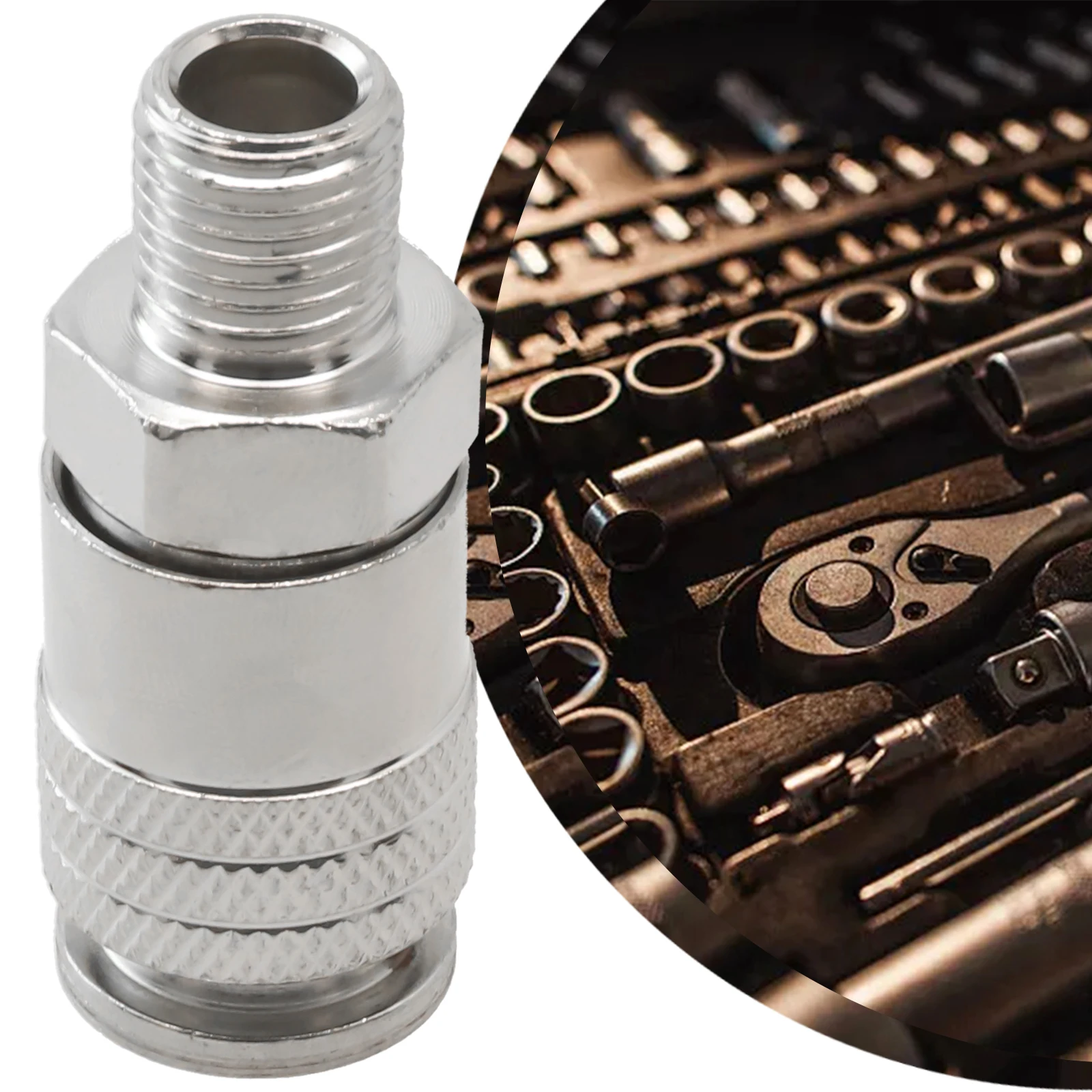 Imagem -02 - Conector de Acoplamento Rápido para Compressor de ar Encaixe Pneumático Padrão Europeu ue tipo Euro Rosca Macho 4