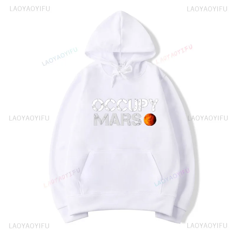 New Men's and Women's Spacex Hoodie Sweatshirt Unisex Space X Occupancy Mars Sweatshirt Hoodie Space Drop Ship