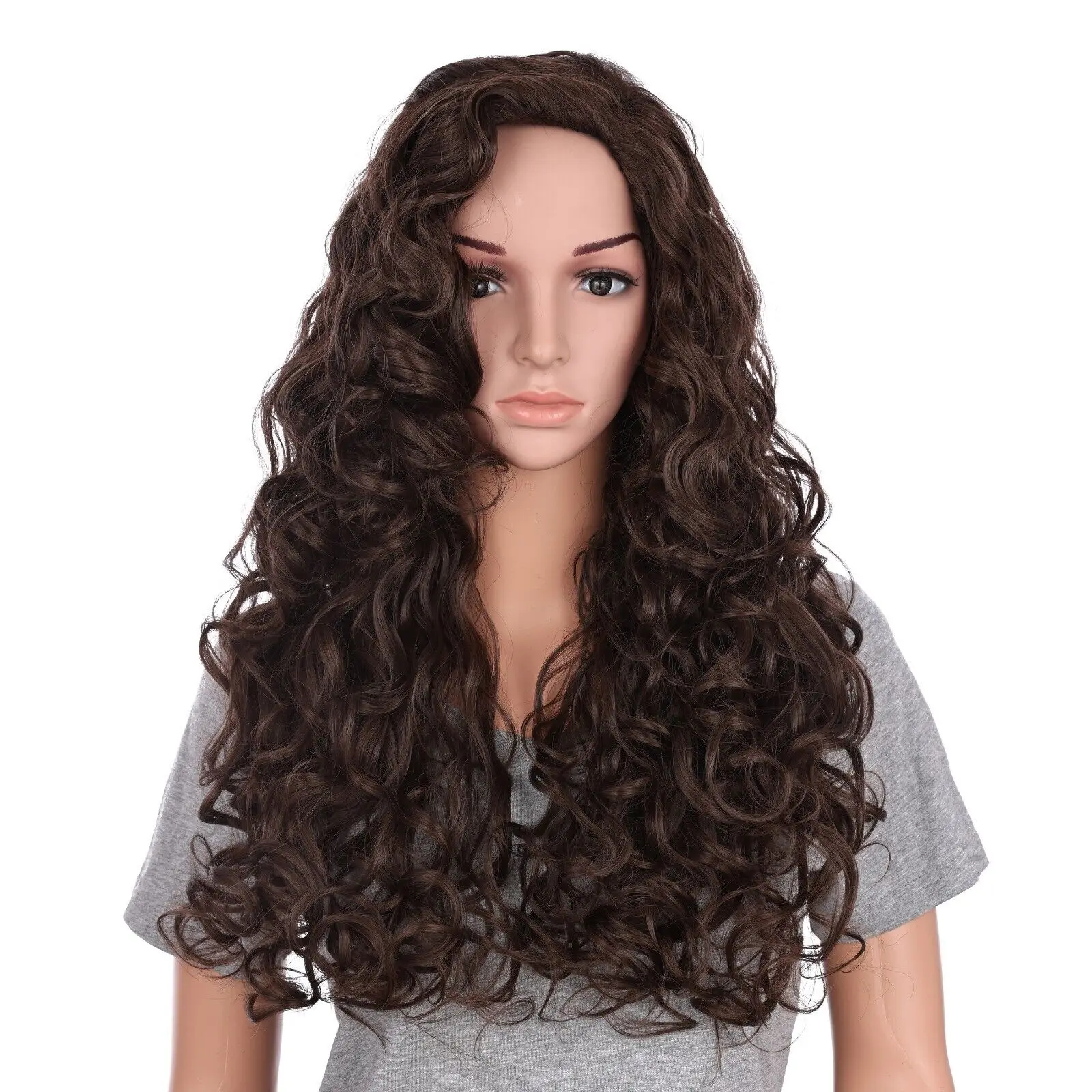 

OneDor Long Hair Curly Full Head Halloween Wigs Cosplay Costume Party (R4/R6)