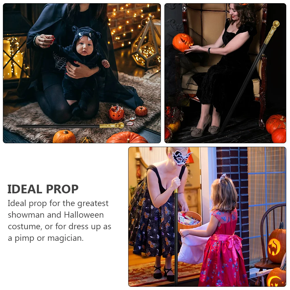 

2 Pcs King Scepter Staff Plastic Decorations Party Supplies Halloween Cosplay Costume Accessory Stage Props Toy
