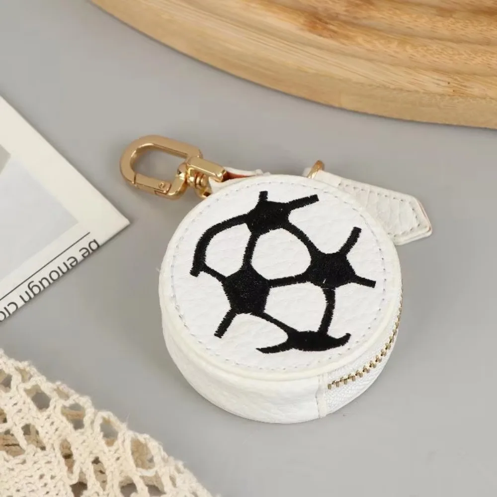 

Sports Theme PU Leather Mini Coin Bag Football Creative Earphone Storage Bag Rugby Basketball Sport Ball Pendant Daily