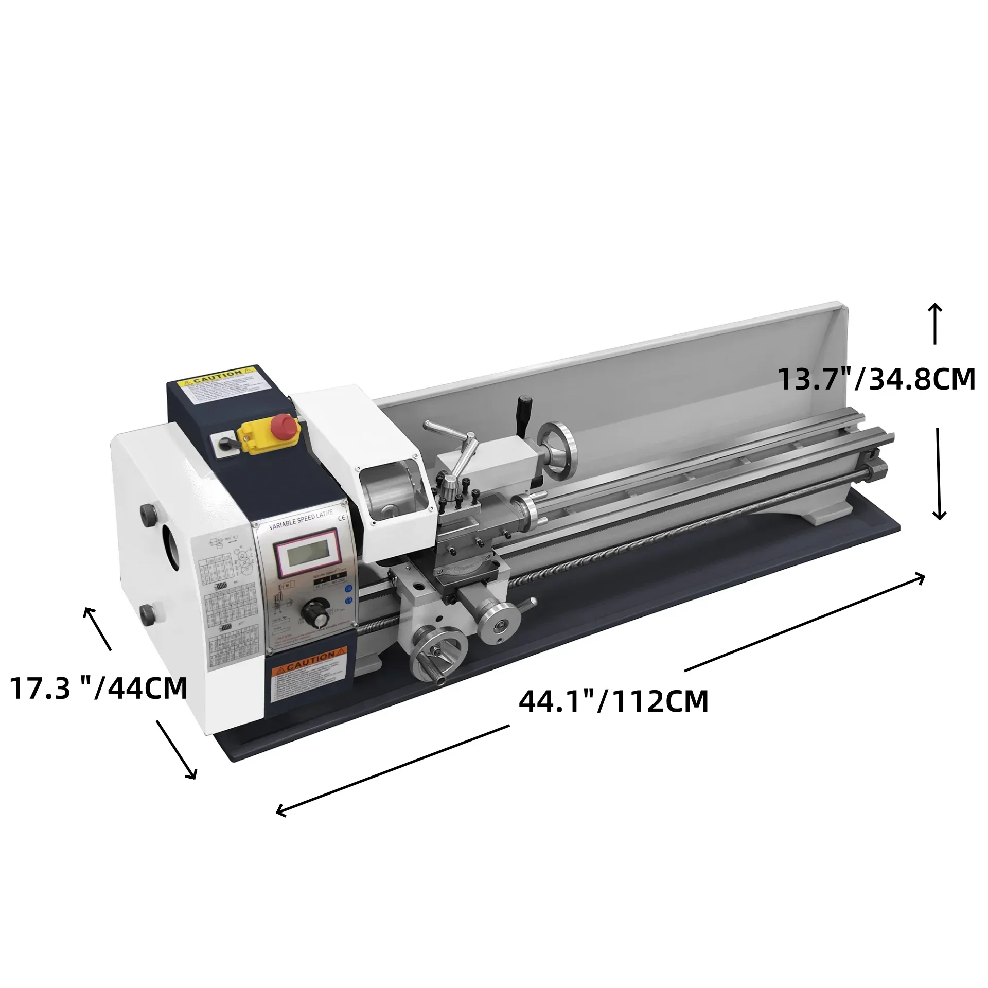 SIHAO Metalen Draaibank Mini Draaibank Borstelloze Geborsteld Variabele Snelheid 750 W-1500 W Voor DIY Metalen Draaien Maken metrische Draden