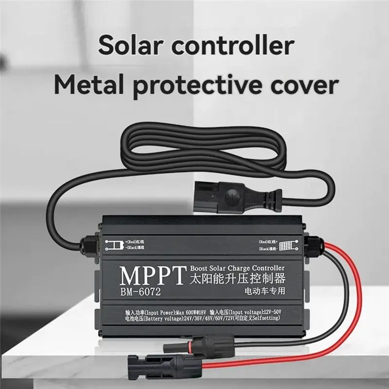 

N93RNEW! 600W Solar Boost Charge Controller MPPT Electric Car Charging Voltage Regulator For 24V 36V 48V 60V 72V Battery