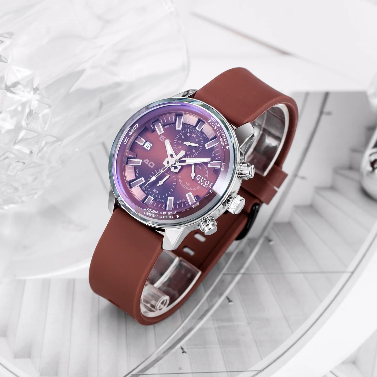 New LargeDial Multi-Functional Calendar Fashion Sports Watch For Women Ladies' Wristwatch In Stock, Perfect As A Gift For Women.