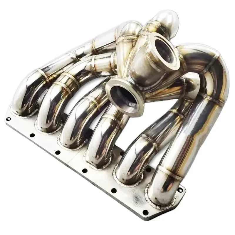 Первая секция подорожного коллектора для VW R32 MK5 3.2L 2006-производительность автомобильных выхлопных труб Первая секция подорожного коллектора для VW R32 MK5 3.2L 2006-производительность автомобильных выхлопных труб