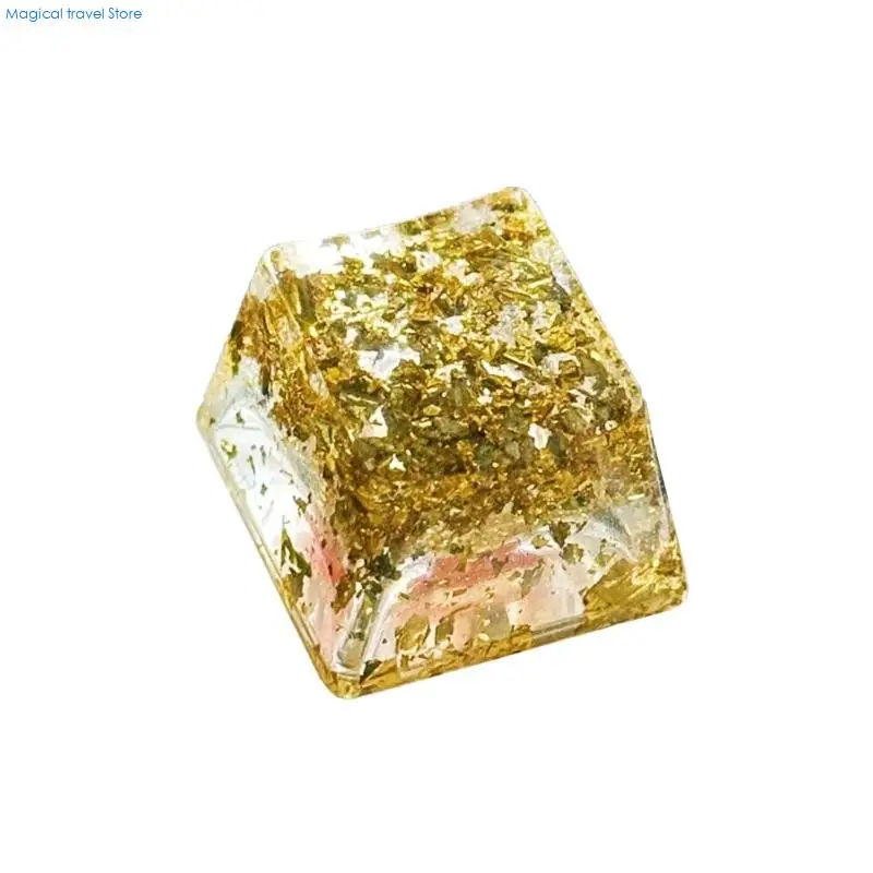 N2UB OEM Height Profile Keycap Mechanical Keyboards Resin Keycaps with Color Foil Backlight Enhances Aesthetic and Durability