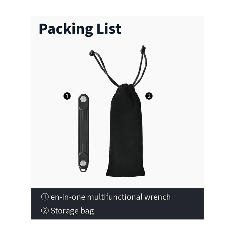 Compact 10-In-1 Foldable Wrench Set For Home Repair & Photography Equipment Assembly