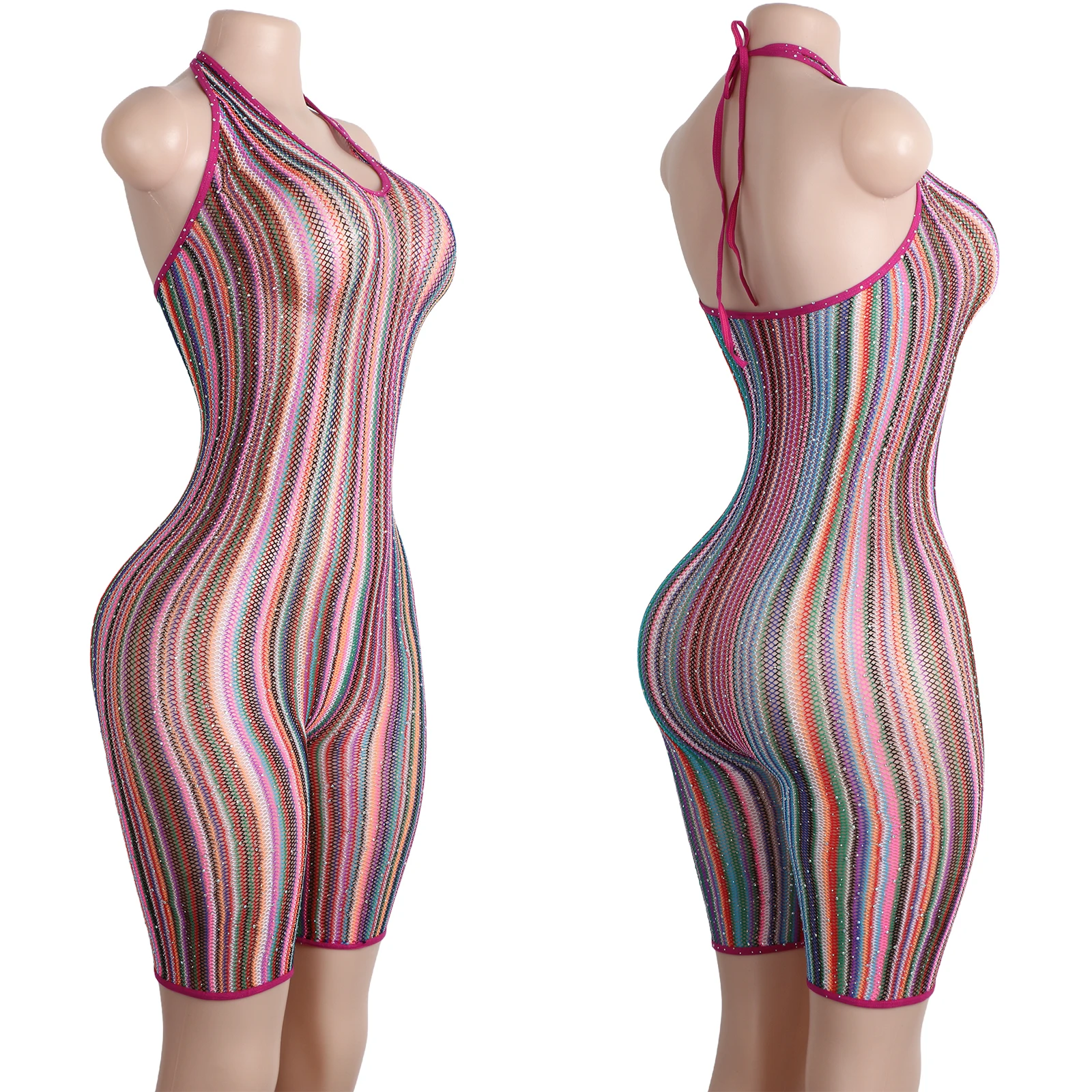 

Style Short Pants Elastic Fabric Extended Cut Pool Motion Support Leg Coverage Training Clothing Visual Exotic Dancewear