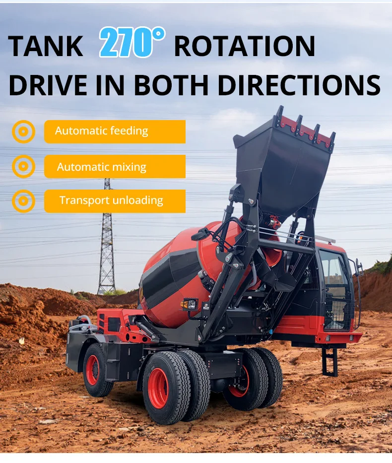 Dieselmotor-Betonmischer mit Pumpe, mobile Pumpmaschine für ländliche Bauvorhaben, tragbares Hochdruck-Zementmischgerät – Detail 4