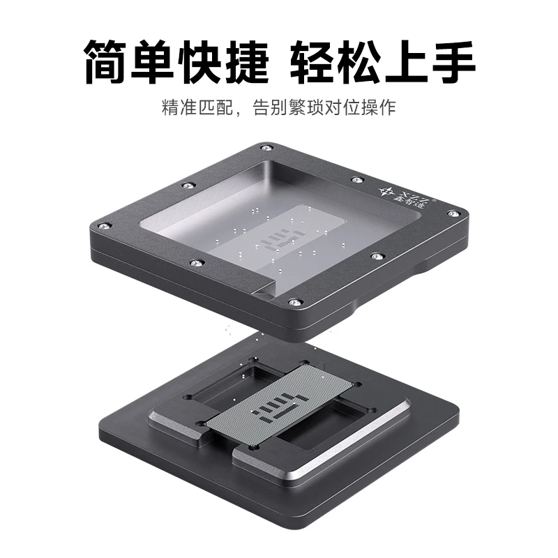 Трафарет XZZ M1 PRO / MAX BGA для процессора, Оловянная платформа для выращивания ЦПУ для iPhone, Android, микросхема IC, крепление для посадки