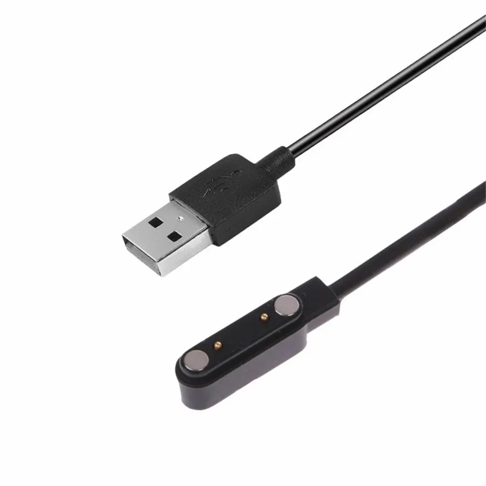 1PC 2Pin Bracelet Charging Cable Smart Watch Magnet Suction Charging Cable 2Pin 4MM Usb Power Charger Emergency Protection Cable