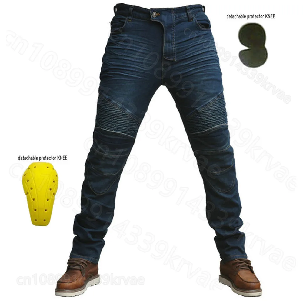Motorcycle riding pants racing pants straight slim-fit elastic belt protective gear men women off-road knight anti-drop pants