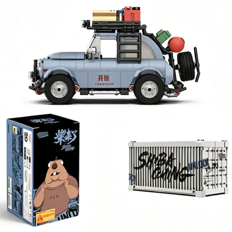 

MOC Retro Off Road Unlocking Car Creative DIY Assembly Simulation Model Building Blocks Children's Puzzle Toys Birthday Gift