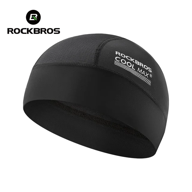 ROCKBROS czapka rowerowa oddychająca szybkoschnąca czapka na kask czapka wewnętrzna UPF50 ochrona przed słońcem sportowa czapka do biegania letnie czapki motocyklowe
