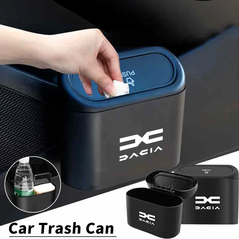 Car Stickers Door Trash Can Garbage Case Waste Tools Storage Box Accessories Sticker For Dacia Duster Logan Sandero Lodgy Dokker view 3