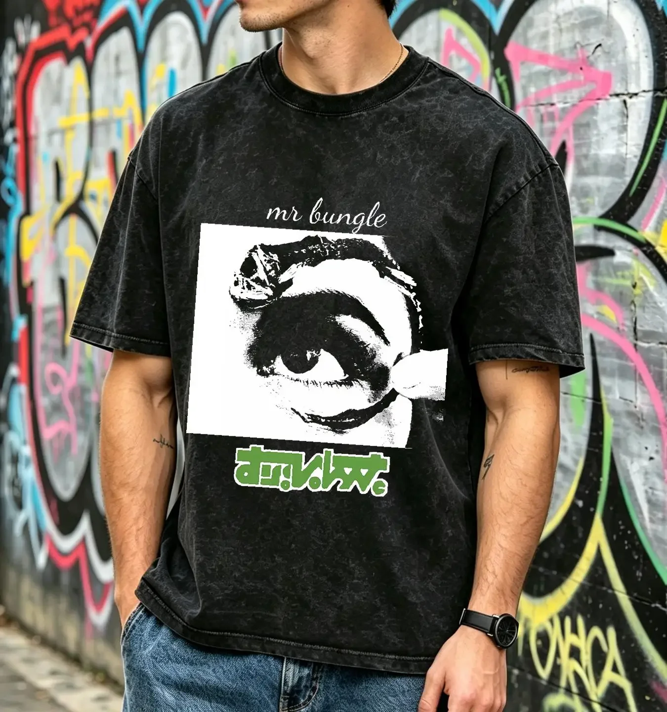 washed T Shirt Mr Bungle Disco Volante Mike Patton Vintage Metal Essential long or short sleeves vintage Washed homme Unisex