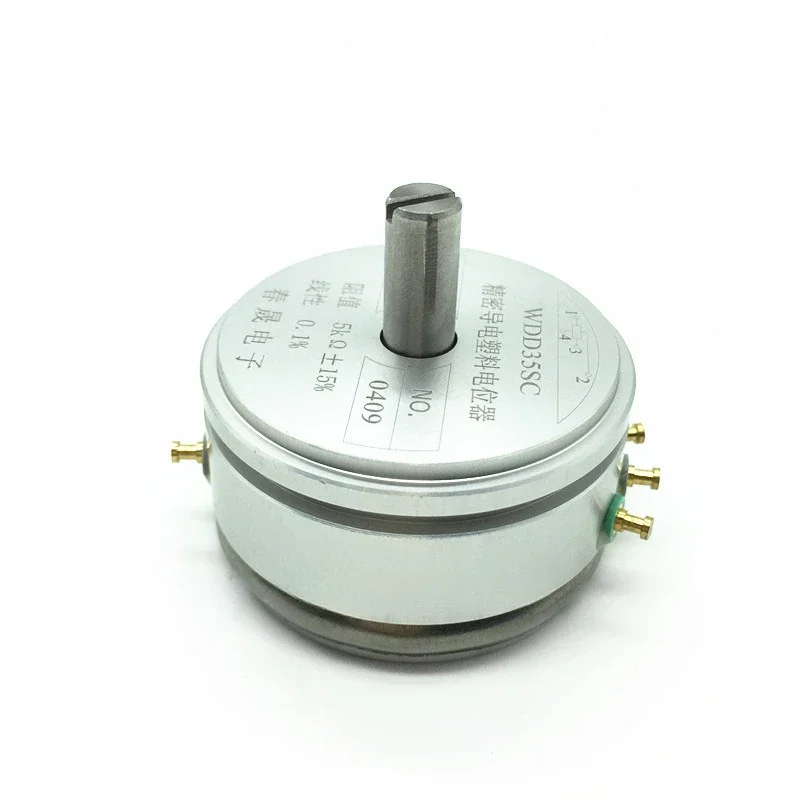 Precision Conductive Plastic Potentiometer WDD35SC 1K 2K 5K 10K with Center Tap 4 Pins 0.1% Linear