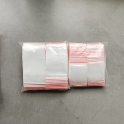 500pcs Mini Clear Plastic Gift Pouches Jewelry Storage Bags Ziplock Zip Zipped Lock Reclosable Poly for Small Packaging Items