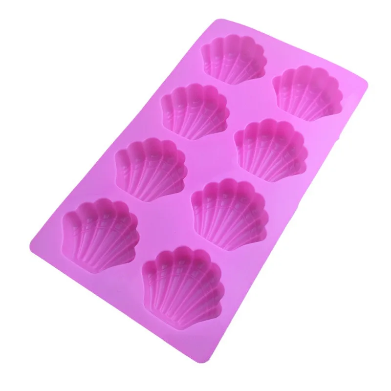 1pc Silicone Madeleine Cookie Mold 15 Shell Silicone Cake Pan Tools Fondant Bakeware Cookie Biscuit Moulds