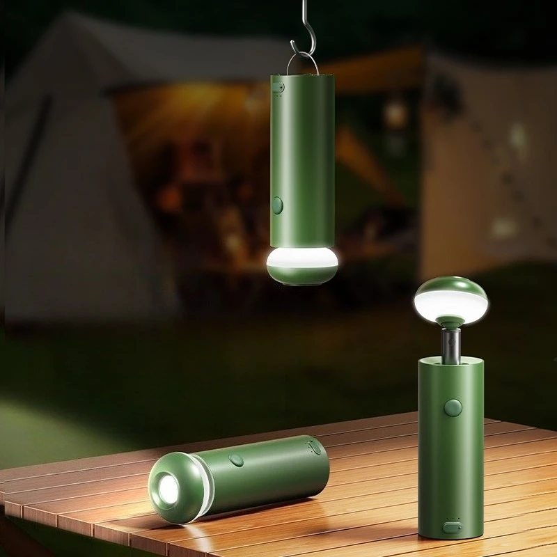 

Eary 3-in-1 Portable LED Torch Outdoor Camping Light Rechargeable 5000mAh Angle Height Adjustable Type-C 3 Lighting Modes Light