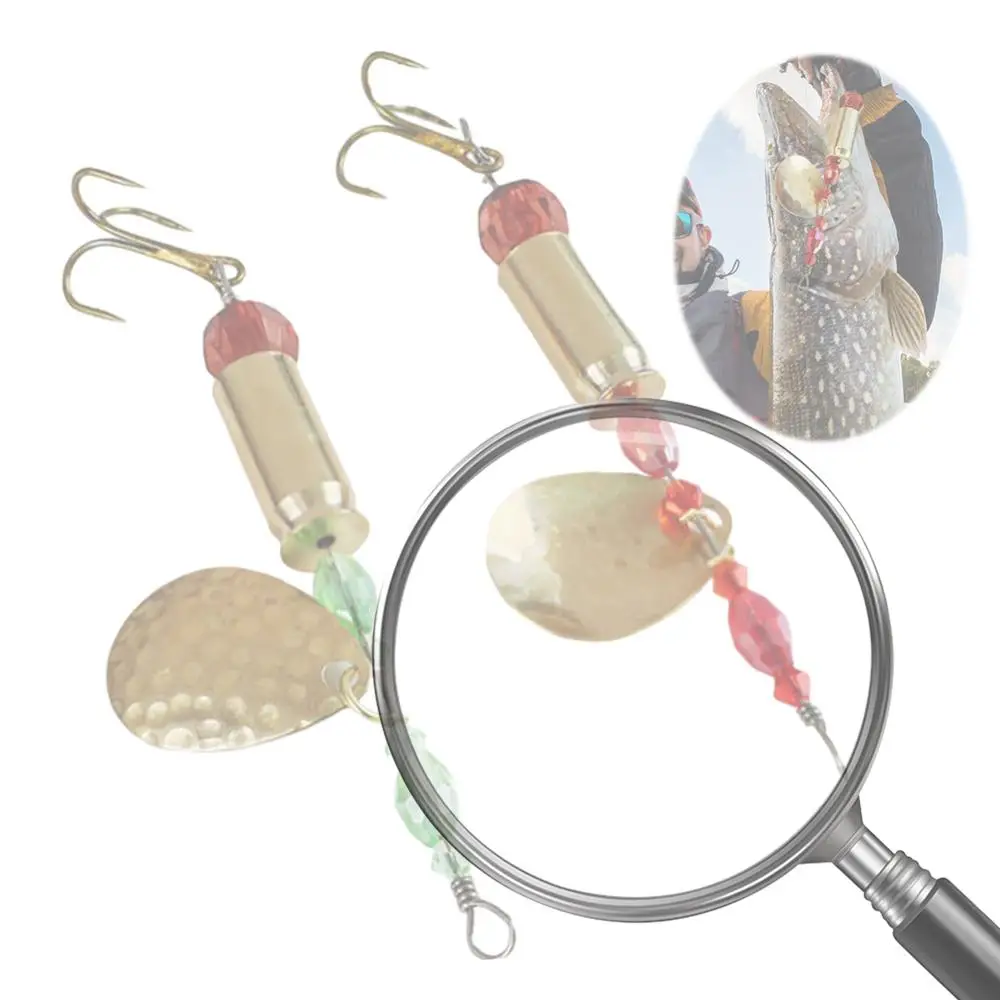 

5 шт. металлических блесен-спиннеров для рыбалки, крэнкбейтов, твердых приманок для ловли баса и щуки, рыболовные аксессуары