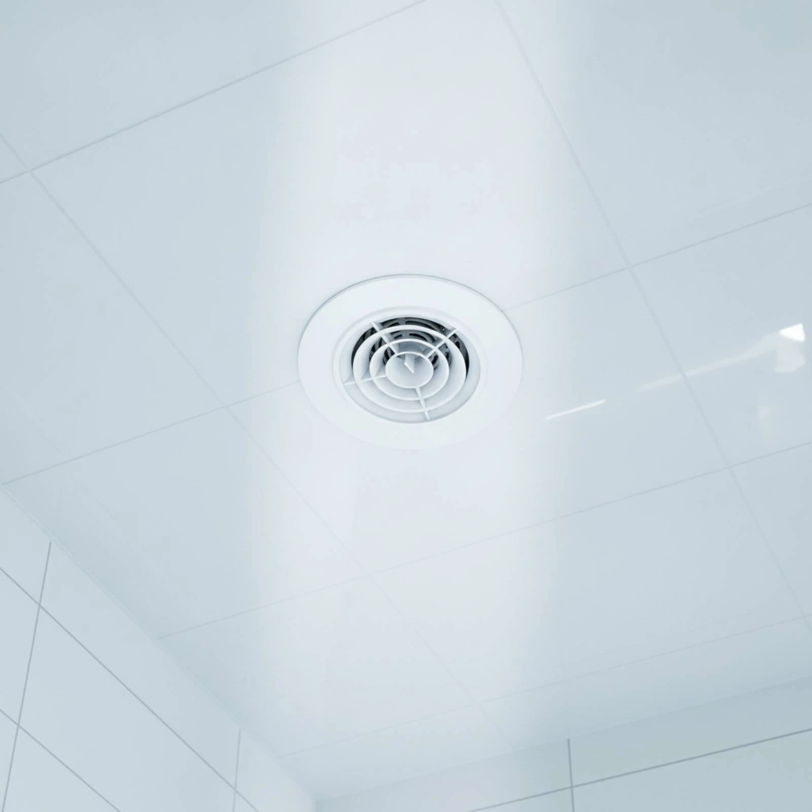 Ventilation Outlet Sturdy Round Ventilation Outlet with Concentric Louvers Adjustable Louver Vent Compact for Indoor Areas
