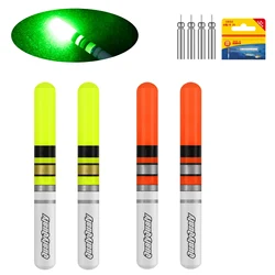 QualyQualy 6pcs Luminous Light Glow Stick For Floats LED Electronic Night Fishing Light Sticks Fishing Rod Indicator lights
