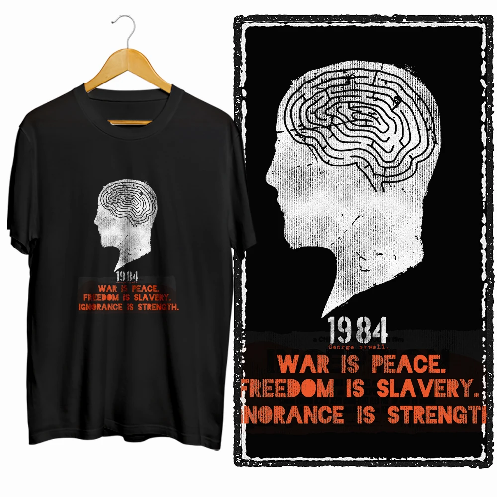 쿨마인드 X0094 1984 마인드 클라이밍 티셔츠 100% 코튼 독점 그래픽 남성 티셔츠 큰 사이즈 스트릿웨어 티셔츠 남성용 티셔츠