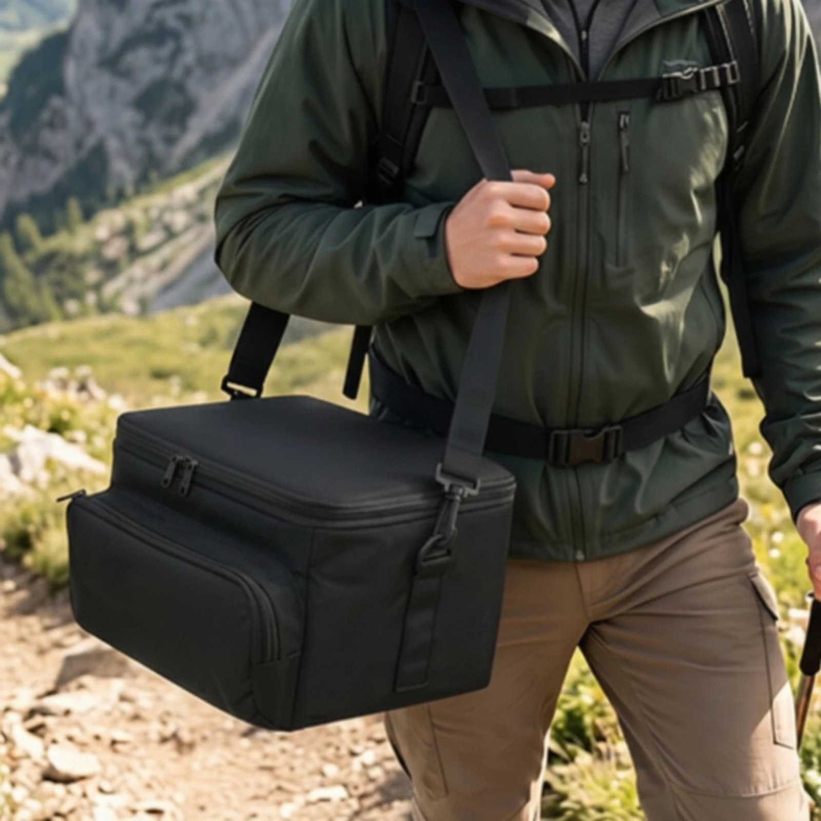 Portable Power Station Case with Shoulder Strap Long-Lasting Portable Power Station Carrying Bag for Campers, Outdoor Activities