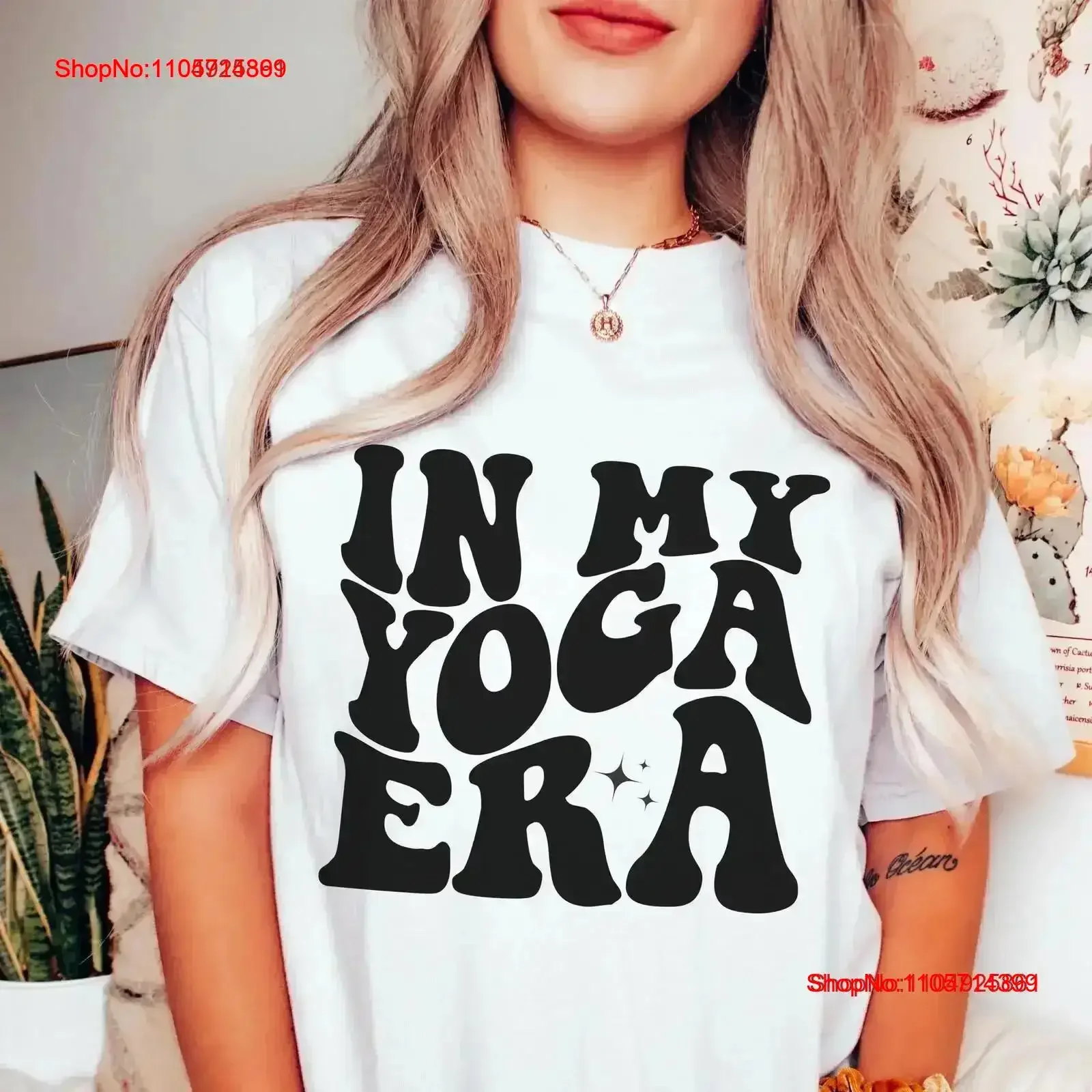 In My Yoga Era T Shirt Funny WorkouT for Yogi Namaste Lover Meditation Instructor vintage Washed designer clothes Stylish