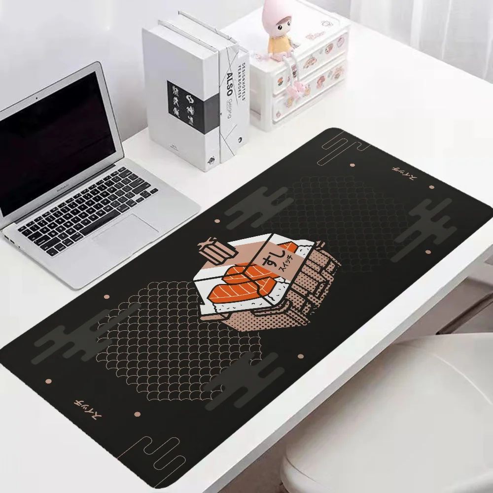 Sushi Desktops Xxl Mouse Pad 900x400 Pc Gamer Gaming Keyboard Computer Mat Desk Accessories Office Mousepad Mats Extended Setup