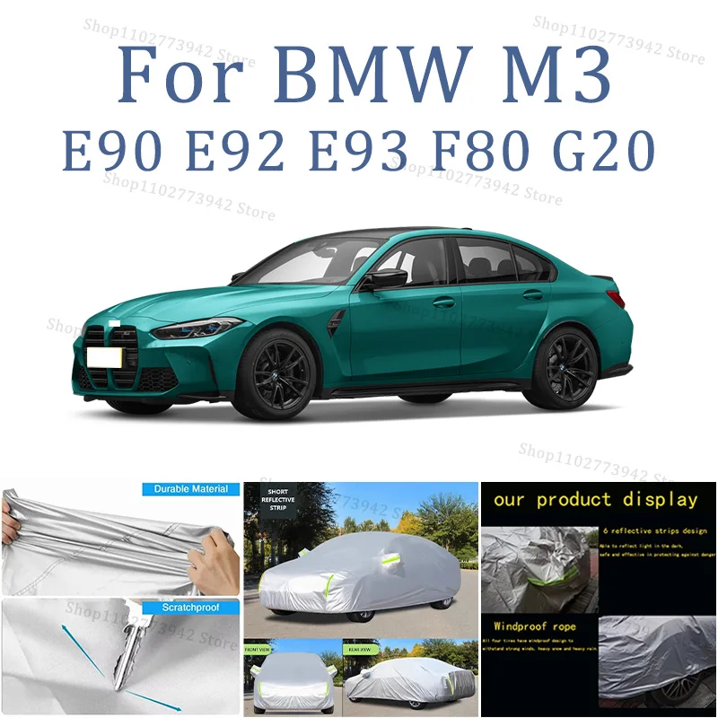 

Car cover For BMW M3 E90 E92 E93 F80 G20 Full cover Waterproof sun protection cover Scratch resistant cars accessories