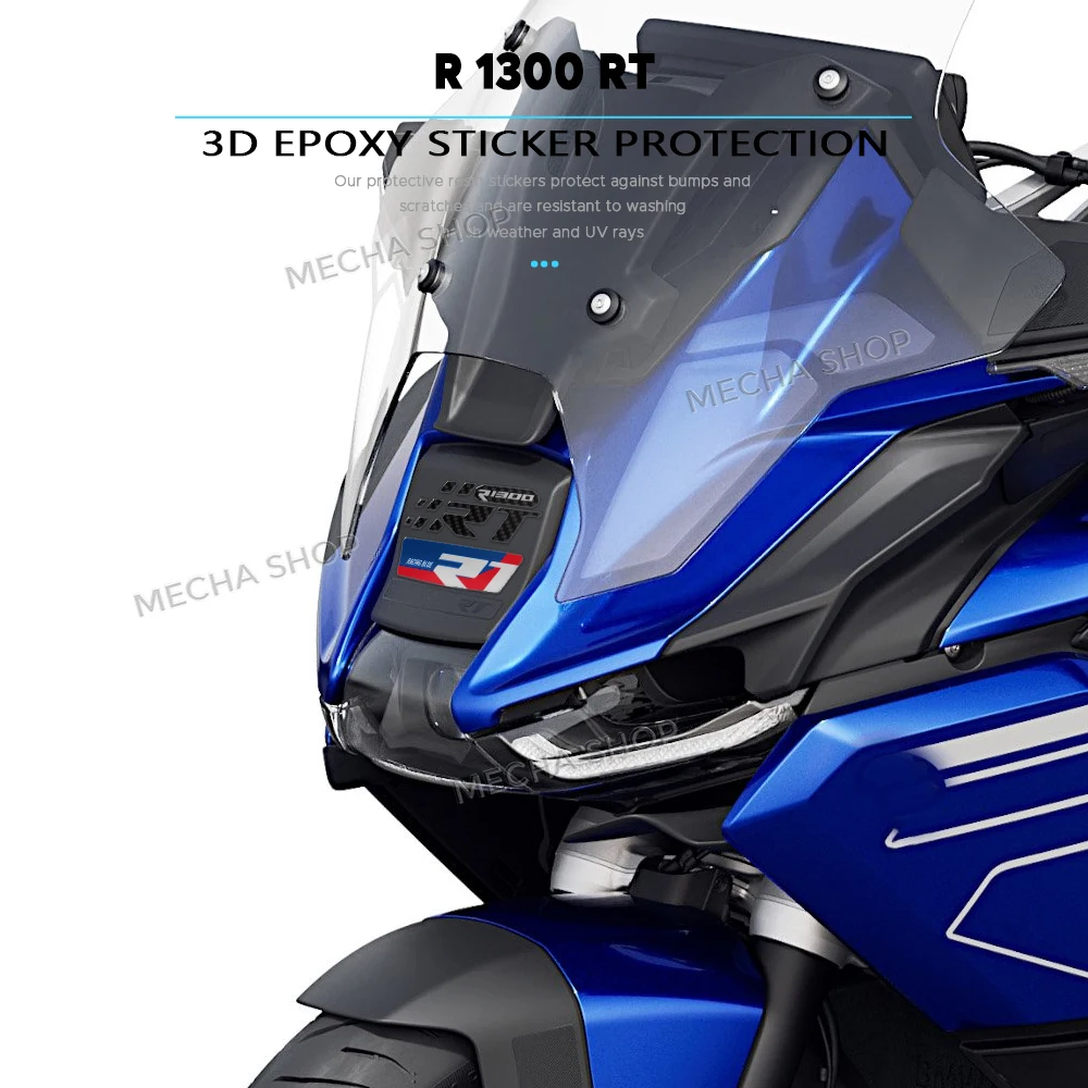 

For R 1300 RT R1300RT 2025 2026 Front Decoration Kit Decal Motorcycle 3D Epoxy Sticker Protection Kit