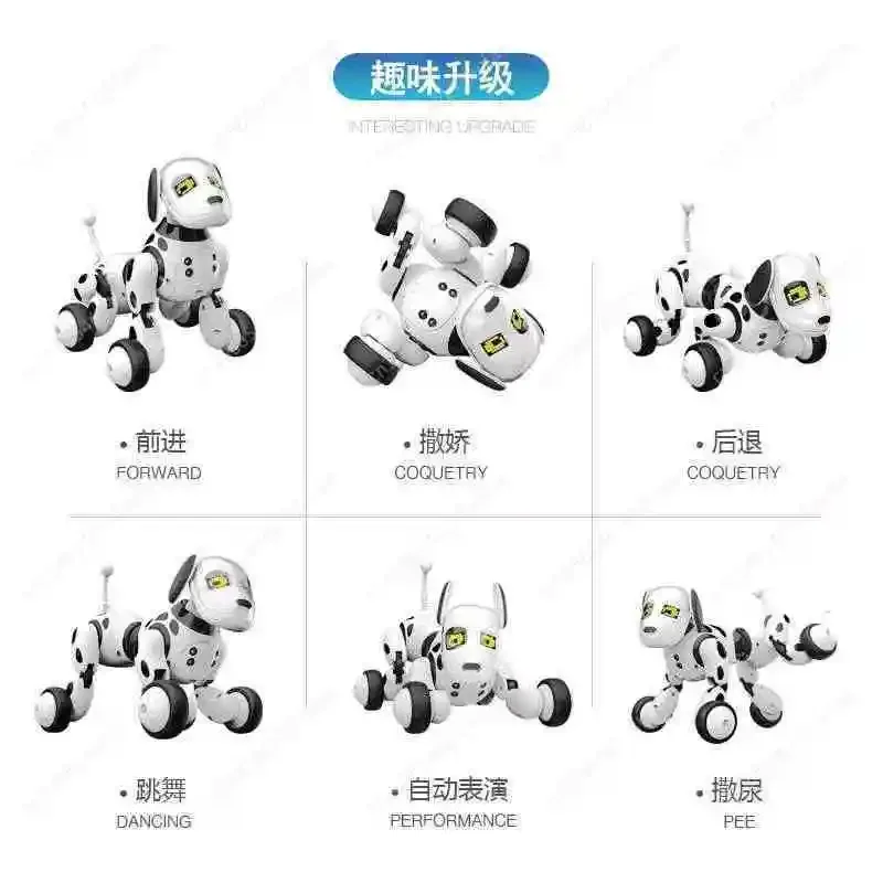 Updated  Wireless RC Dog Remote Control Smart Dog Electronic Pet Educational Intelligent RC Robot Dog Toy Gift