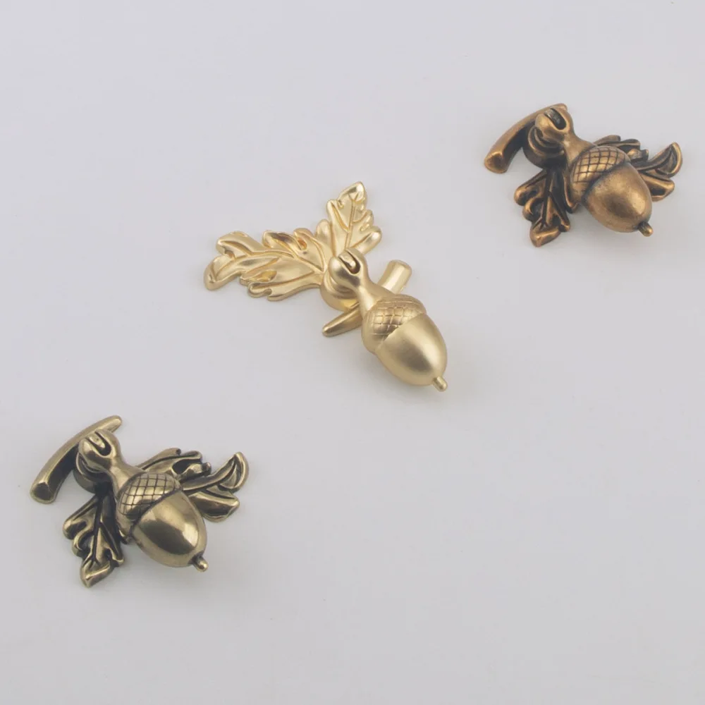 Modern Acorn Cabinet Knob Unique Drawer Pull Zinc Alloy Handle For Wardrobe Cupboard Kitchen Furniture Door Decoration