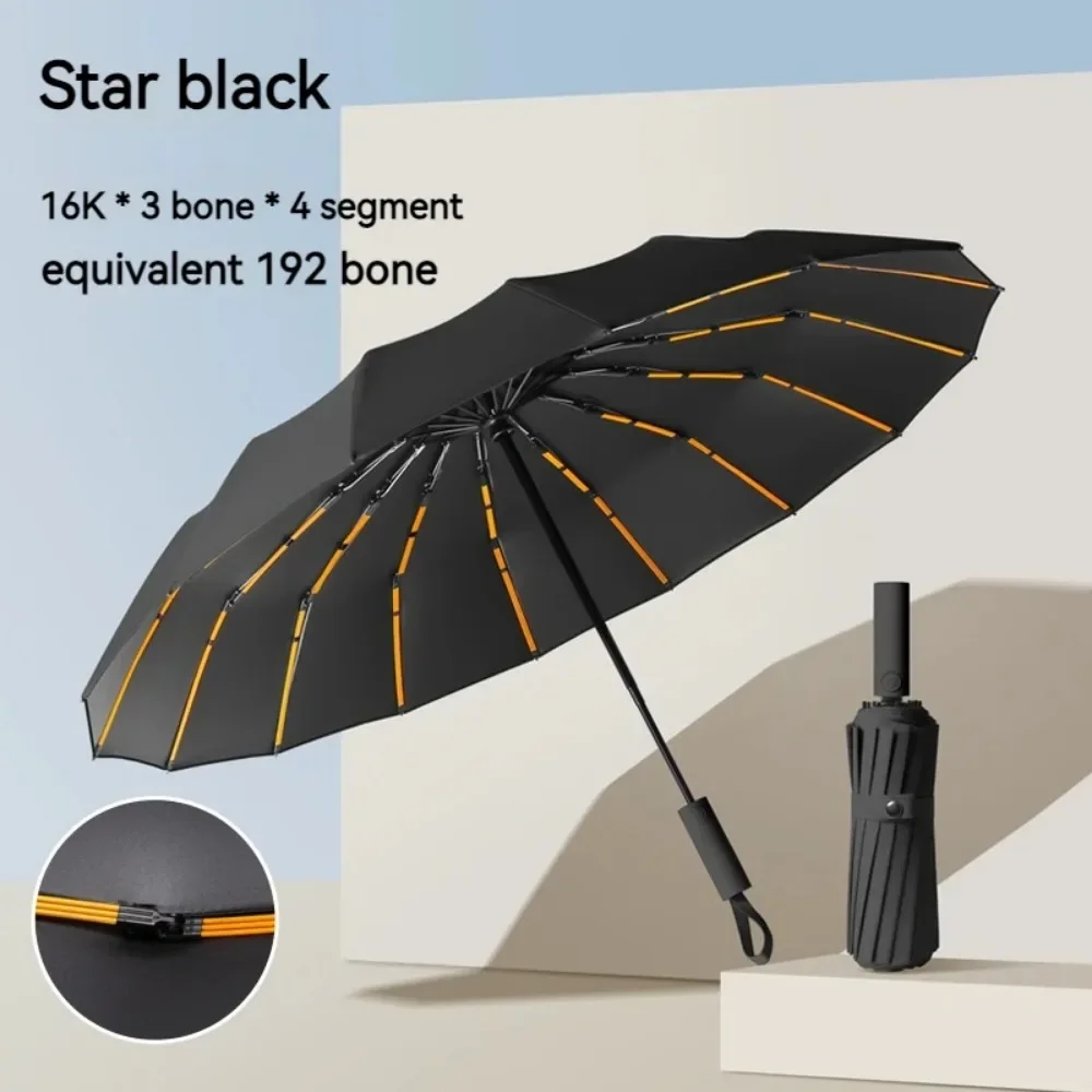 Folding Sun Umbrella Fully Automatic Umbrella Sunscreen Ultraviolet-proof Umbrell Reinforce Wind Resistant Simplicity Parasoles