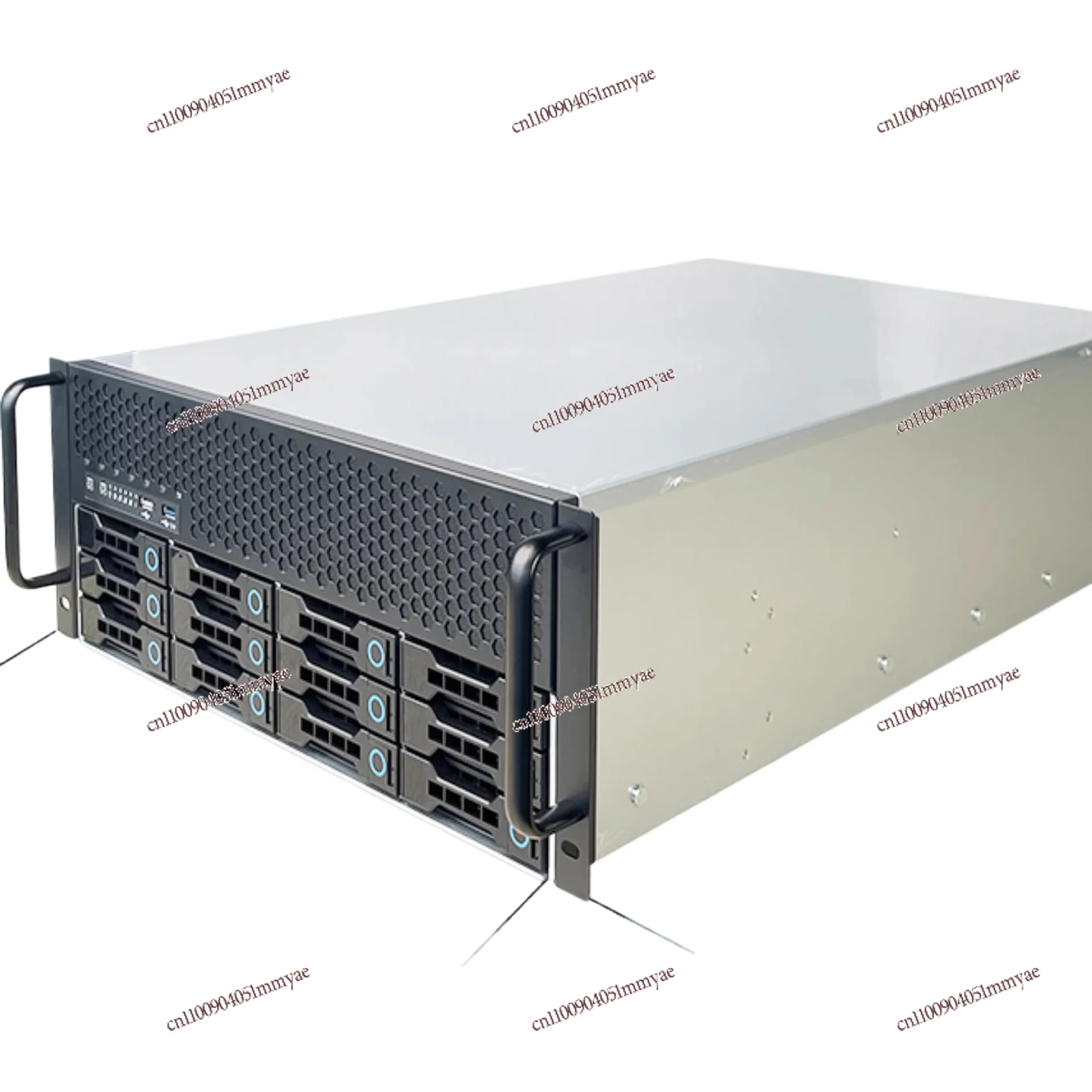 

12-bay 4U Chassis, 6GB Backplane, ATX Power Supply, Server Assembly, Rackmount, Hot-swappable NAS Storage Chassis