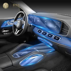 For Mercedes-Benz GLE 350 450 2019-2023Car Interior Center console Invisible suit TPU protective film Anti-scratch Accessories