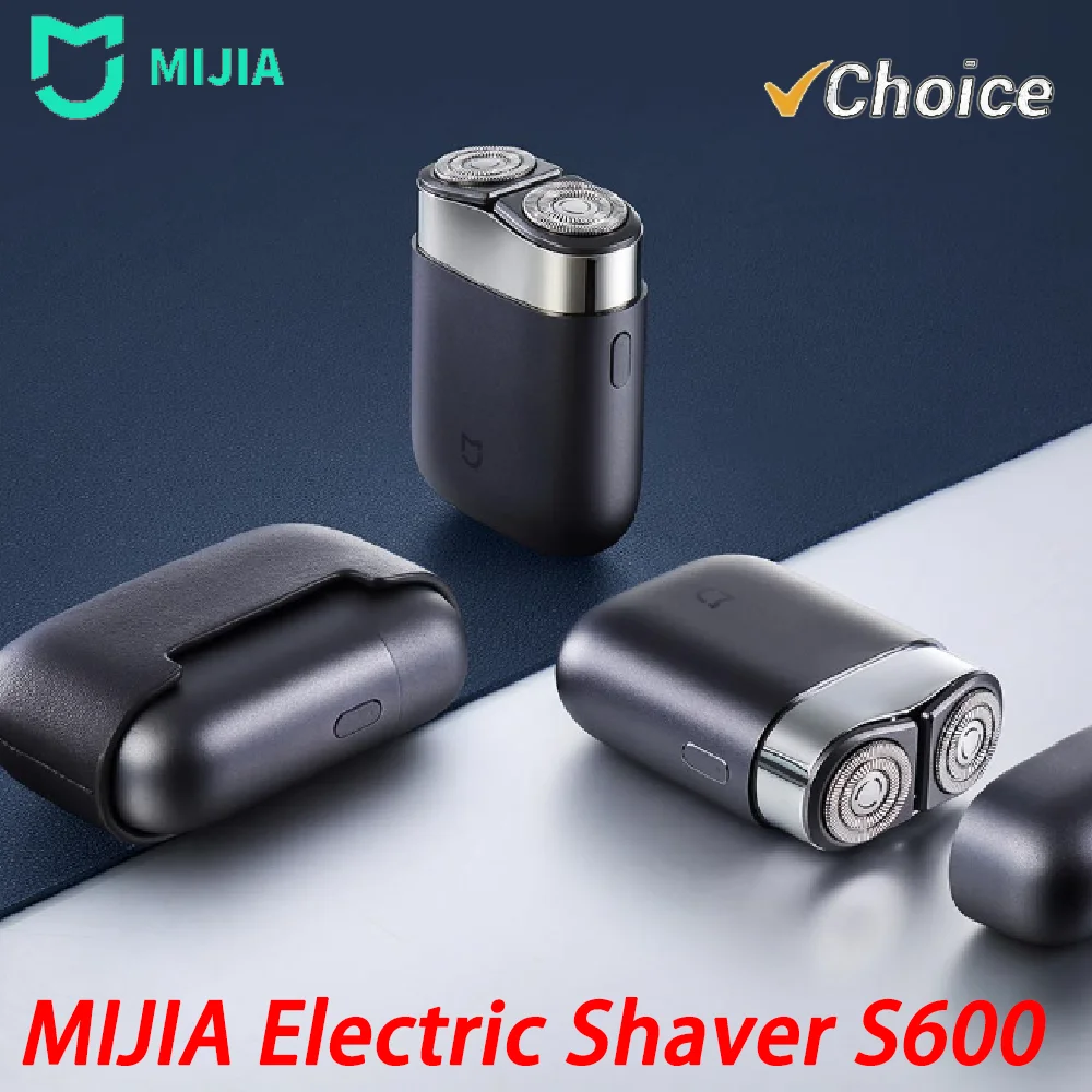 MIJIA Electric Shavers S600 Portable Razor Men Type-C Rechargeable Shaving Beard Machine Trimmer Dry Wet Shaving Washable CN