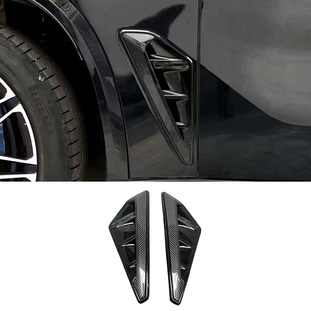 

For BMW X5 G05 X5M F95 2019 2020 2021 2022 2023 Dry Carbon Fiber Fender Side Vent Grill Trim Replacement Exterior Accessories
