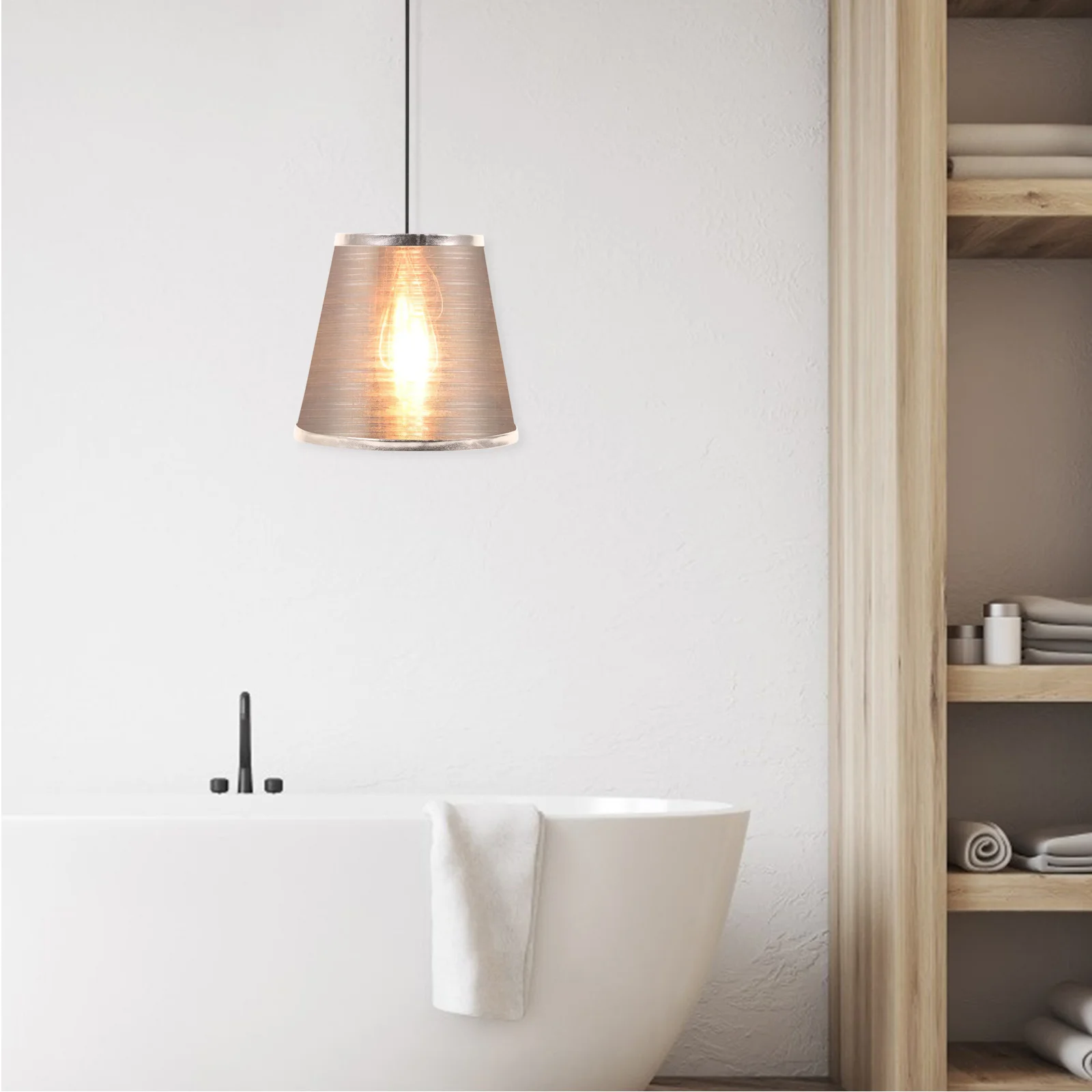 

Cloth Lampshade Retro Drum Style Small Replacement For Ceiling Wall Table Floor Lamp Indoor Light Cover Decorative Vintage