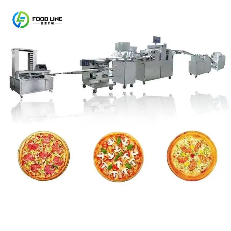 Máquina para hacer masa de pizza, queso automático multifunción, línea de producción de pizza congelada Mozzarella