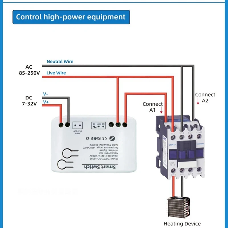 【Superdeals】Tuya Zigbee 1 Gang Smart Switch مع مستشعر درجة الحرارة والرطوبة، تطبيق Tuya Smart Life، مرحل الاتصال الجاف السلبي