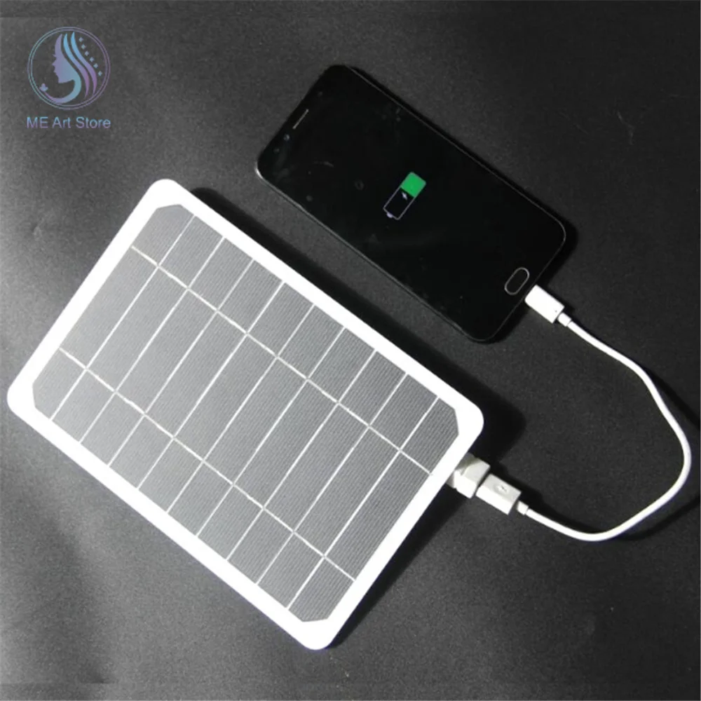 10W pannello solare portatile fai da te 5V cella di batteria modulo caricabatterie solare energia esterna escursione pesca torcia piastra per