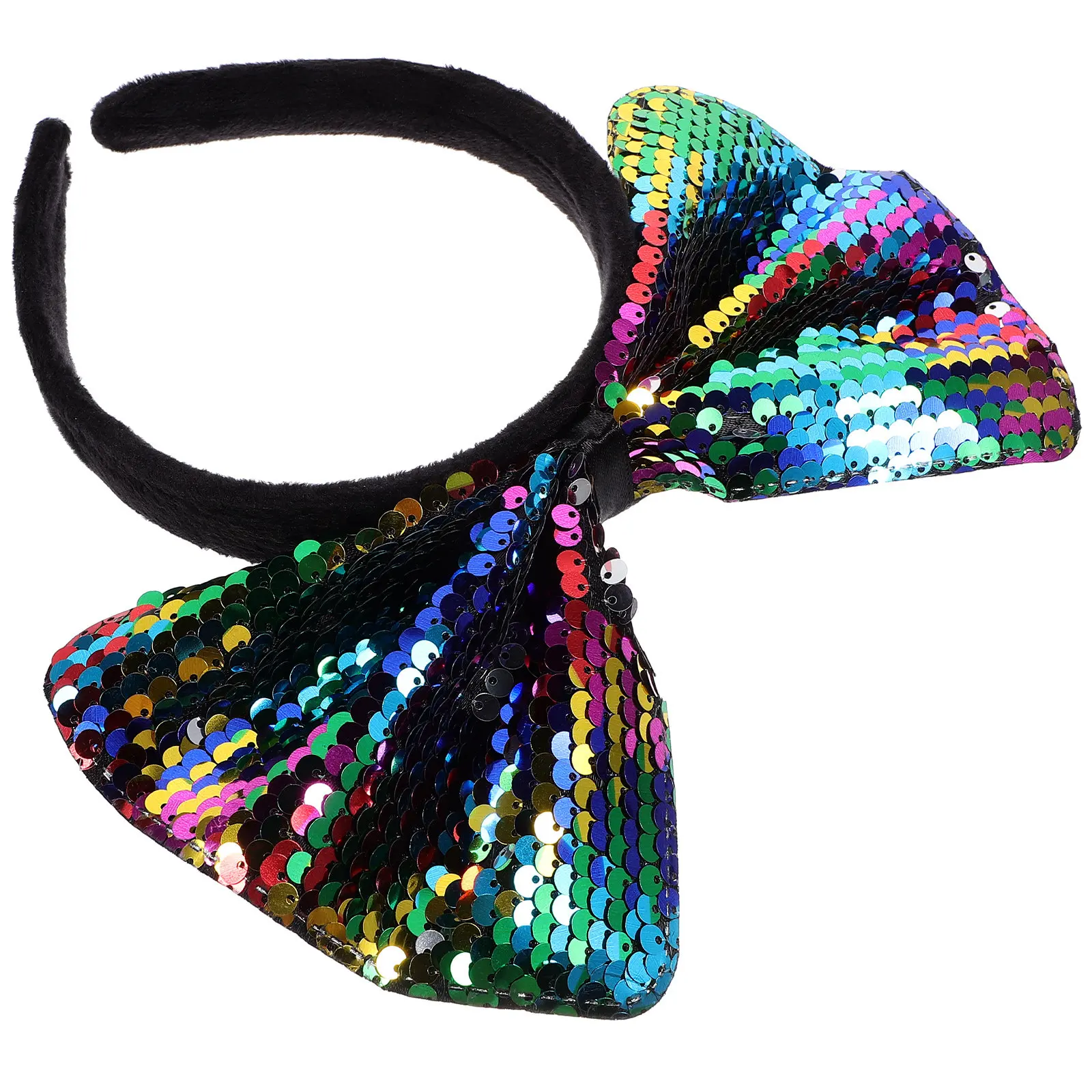 

Big Bow Headband Sequin Glitter Headband for Women Girls Party Hair Accessory Decorative Bow Hairband Exquisite Design