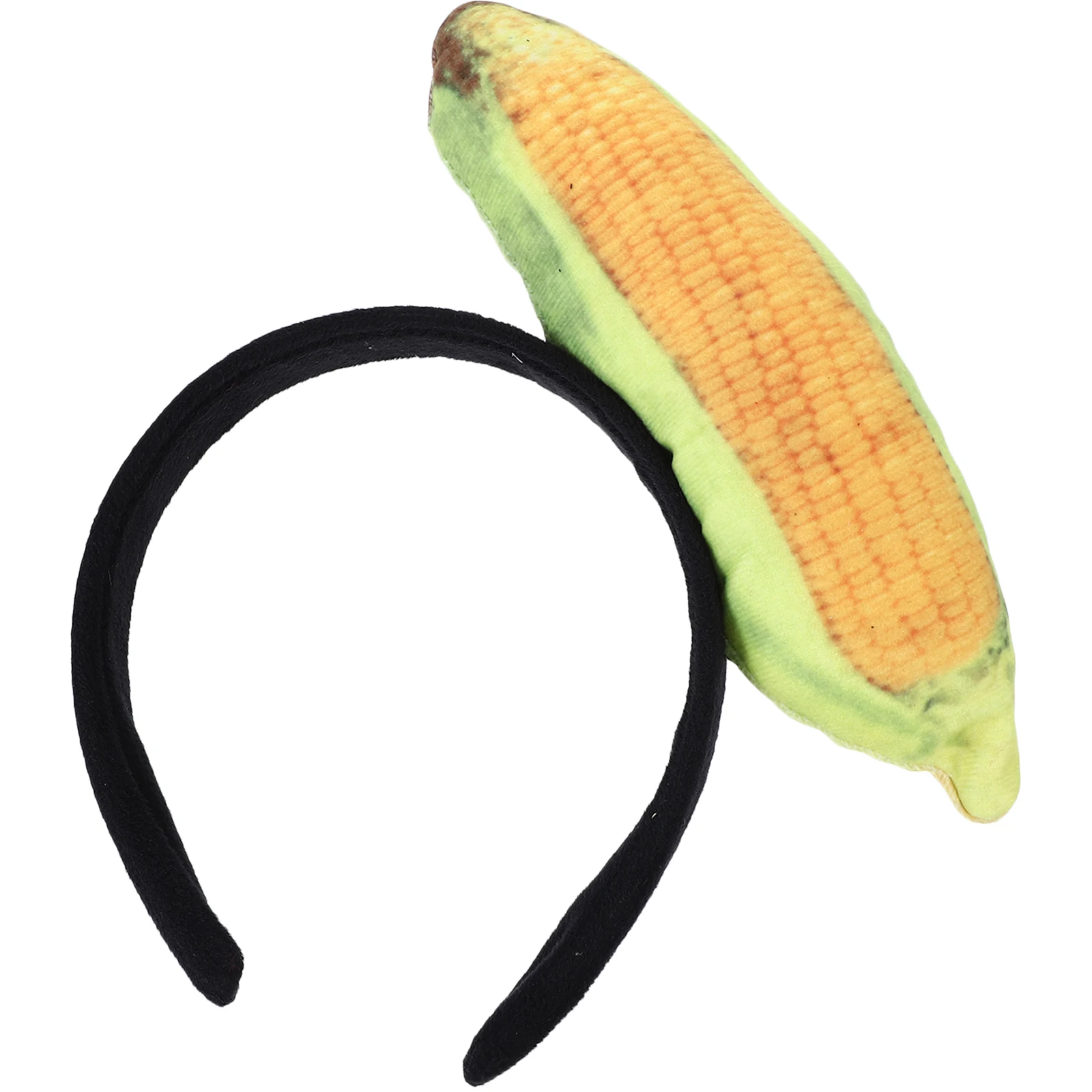 

Cute Ice Cream Corn Headband Soft Fabric Hair Accessory Comfortable Face Wash Makeup Styling Decorative Band Adult Vegetable