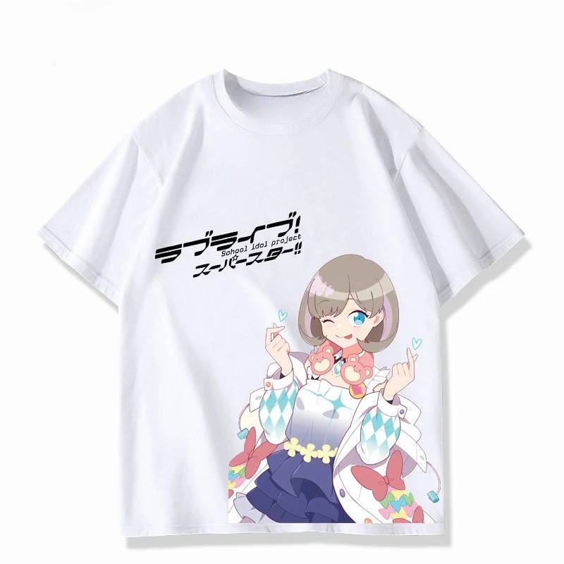 LoveLive! Cotton T-shirt personality Clothes New Model Anime T-shirt Yearround clothing Streetwear Short Short Sleeves Classic